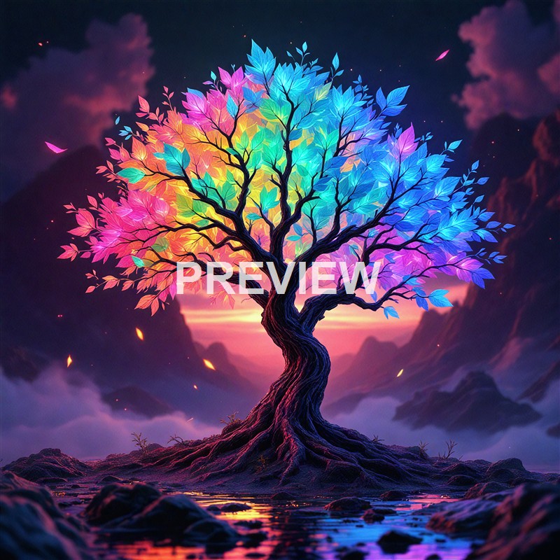 23320 - a-tree-with-glass-leaves-that-reflect-colors-at-sunri_250405213907_Filename Text 2_01953_Filename Text 3_result